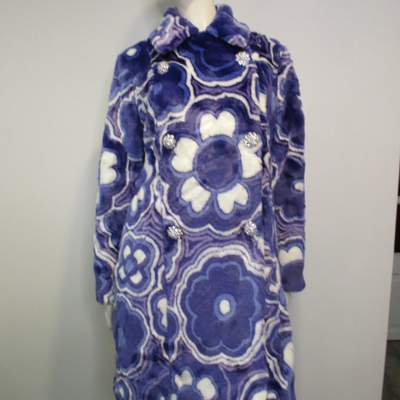 RARE MONCLER BY RICHARD QUINN DONYALE FAUX-FUR COAT SIZE 2 NWT - Picture 12 of 14